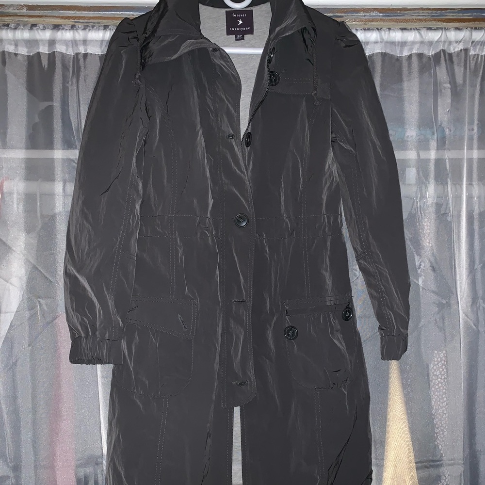 Long raincoat